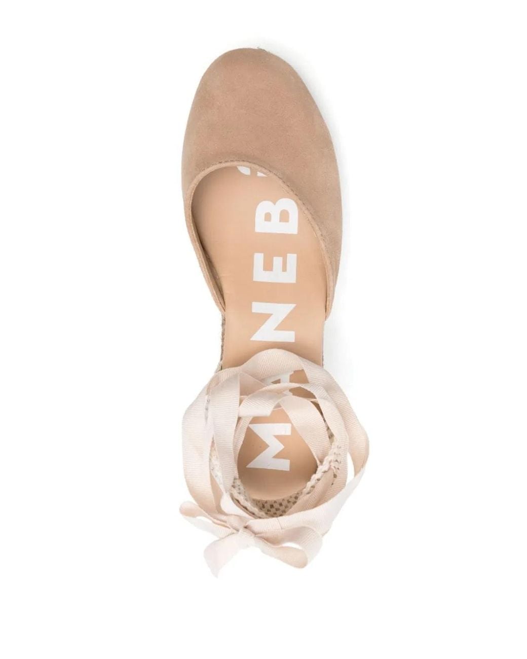 Manebí Natural Manebi Hamptons Suede Low Wedge Espadrilles