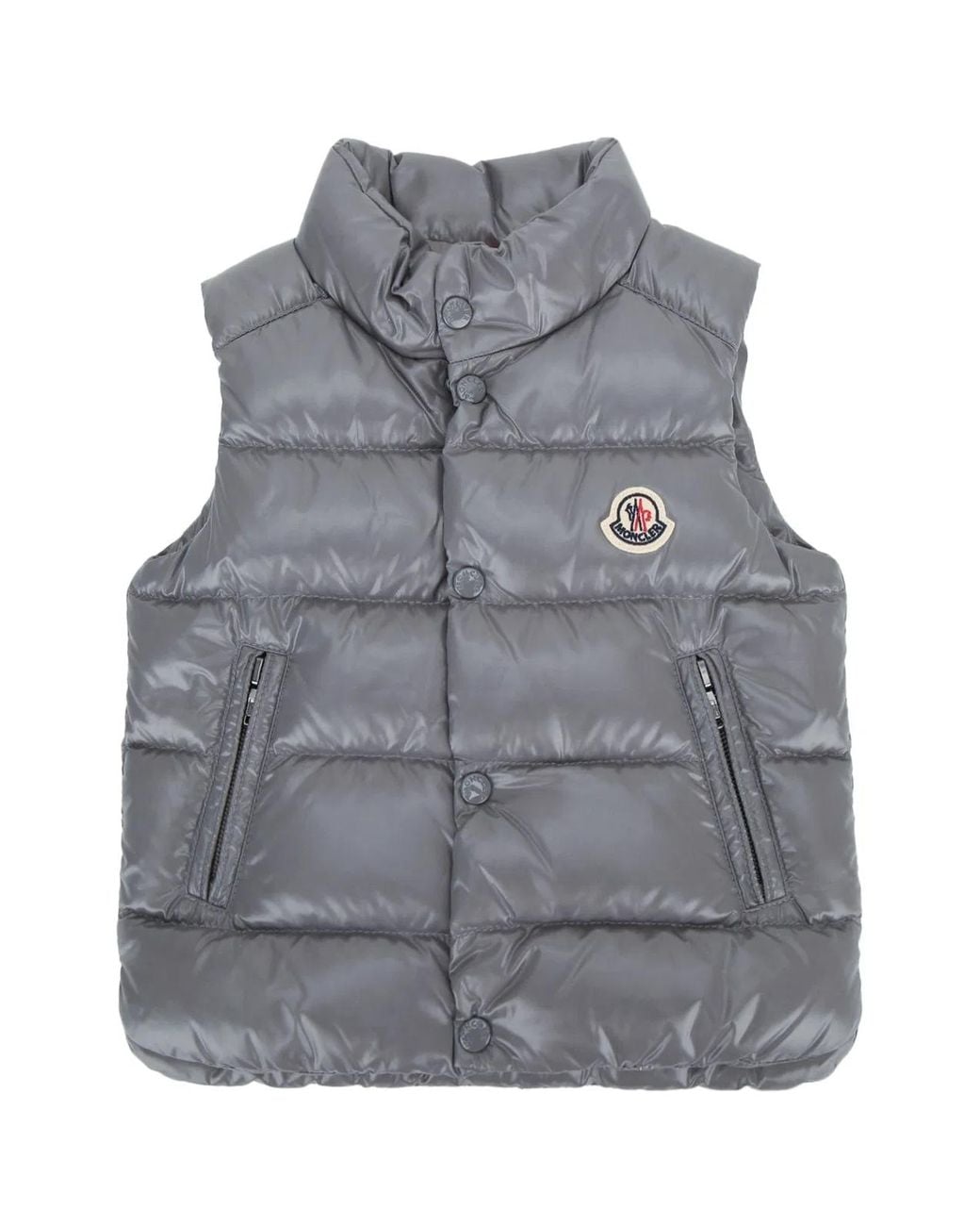 Moncler Gray Kids Mini Quilted Vest
