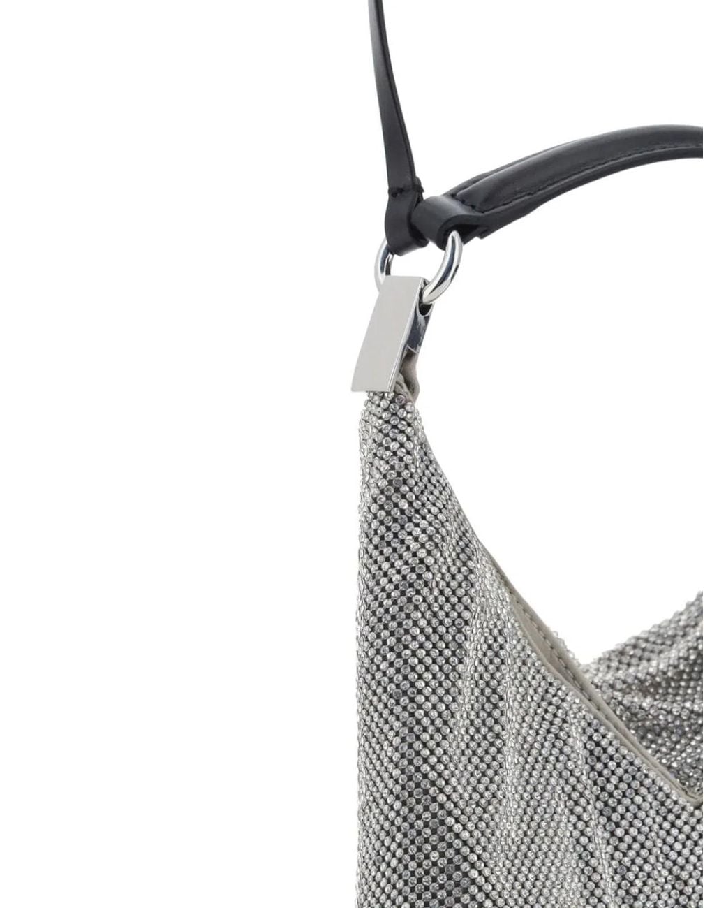 Benedetta Bruzziches Gray Bella Ciao Shoulder Bag