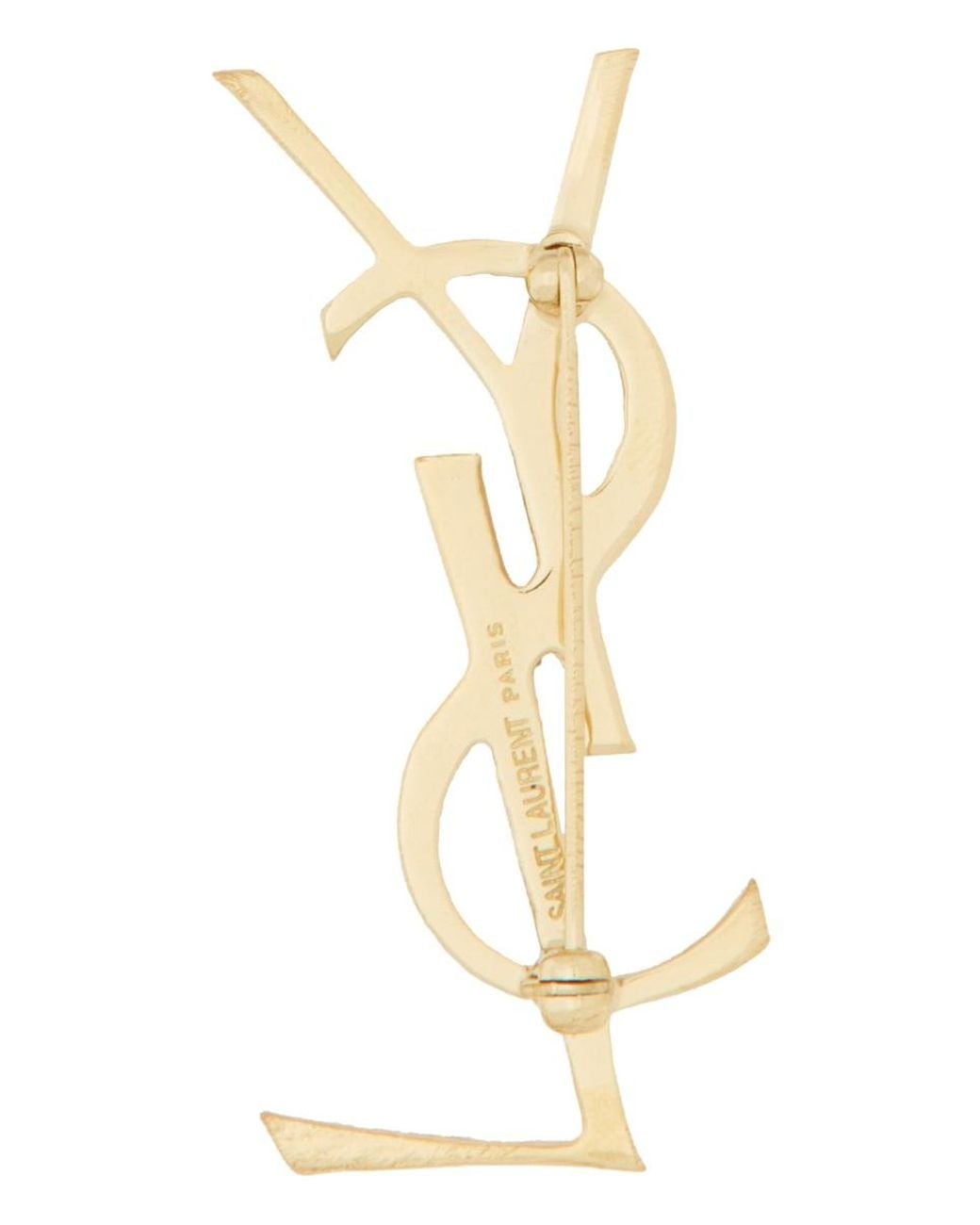 Saint Laurent Metallic Spilla Cassandre