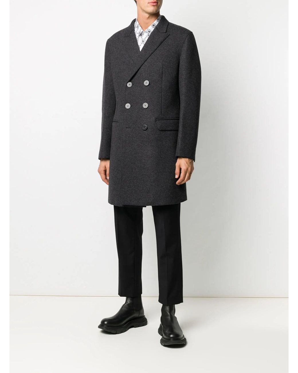 Neil Barrett Black Charcoal Wool Cupro for men
