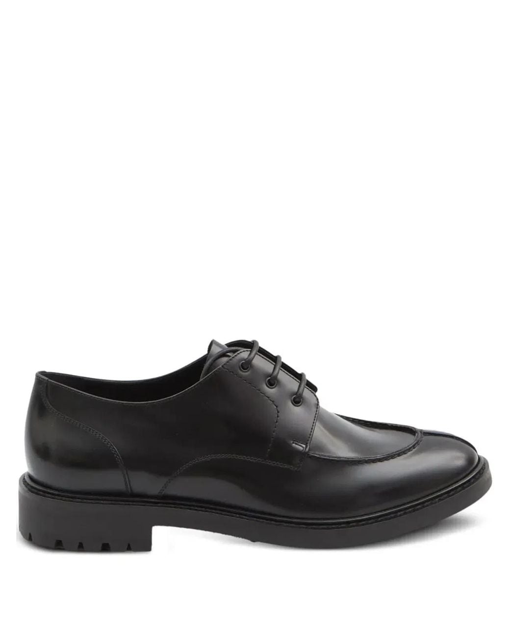 Saint Laurent Black Lino Derby Shoes for men