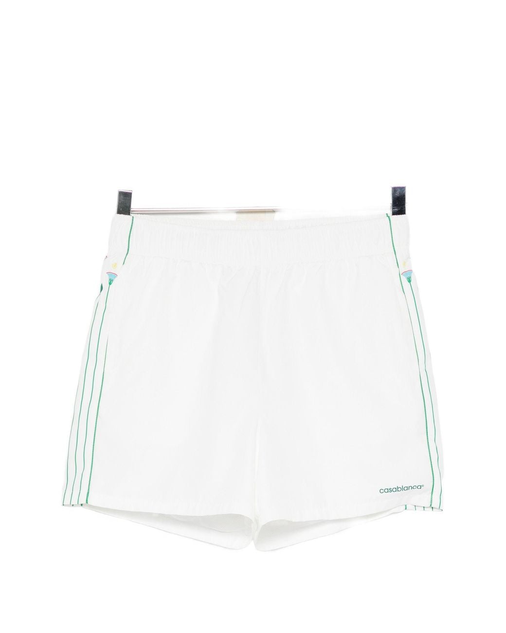 Casablanca White Printed Shorts for men
