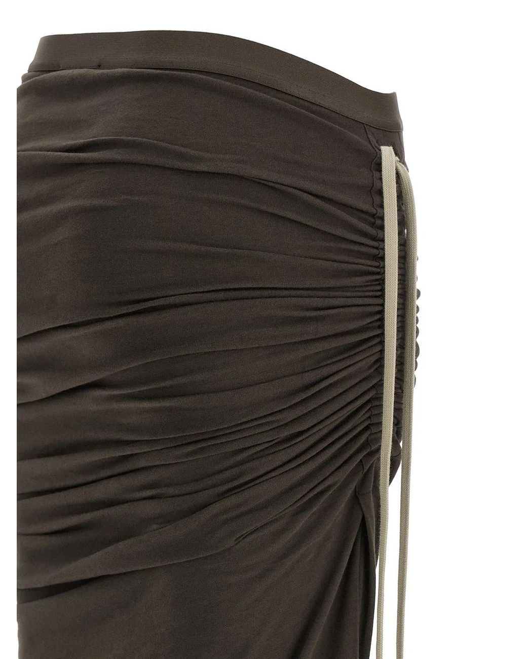 Rick Owens Black Moncler + 'Adjustable' Skirt