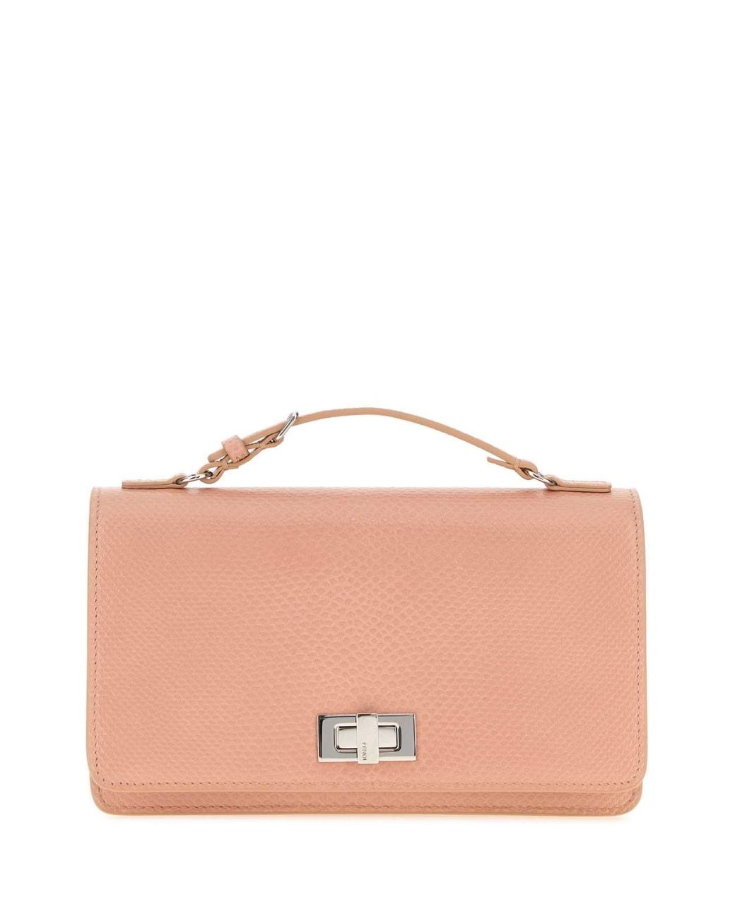 Fendi Orange Handle Wallet On Chain Kar Ber