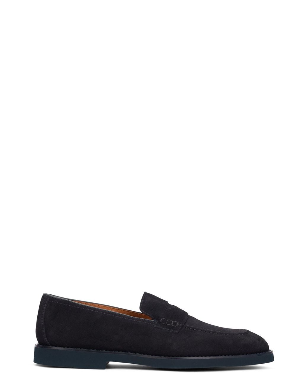 Doucal's Black Suede Loafers for men