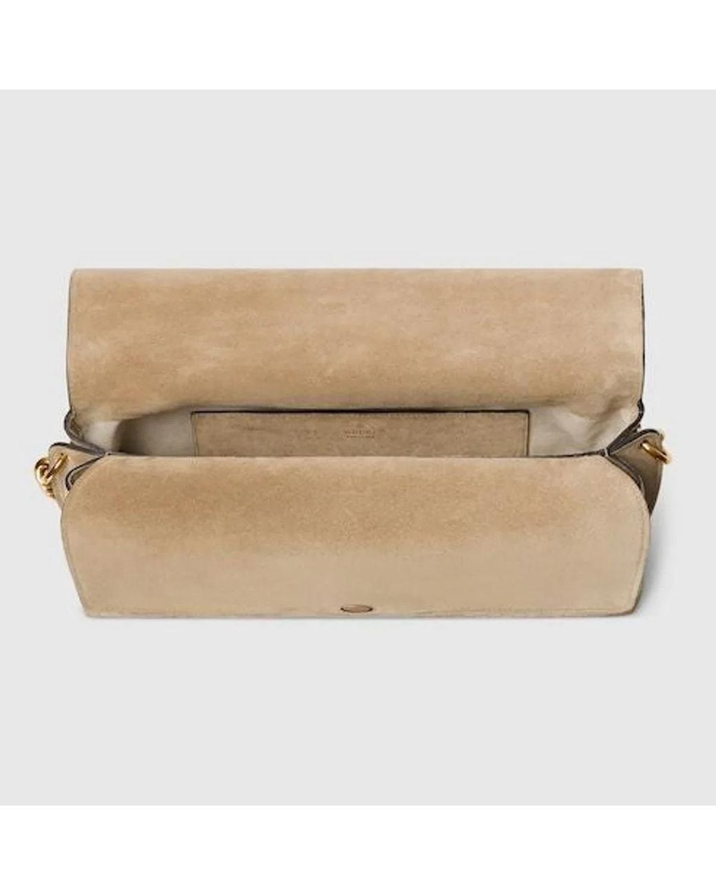 Gucci Natural Large Shoulder Bag With Chain