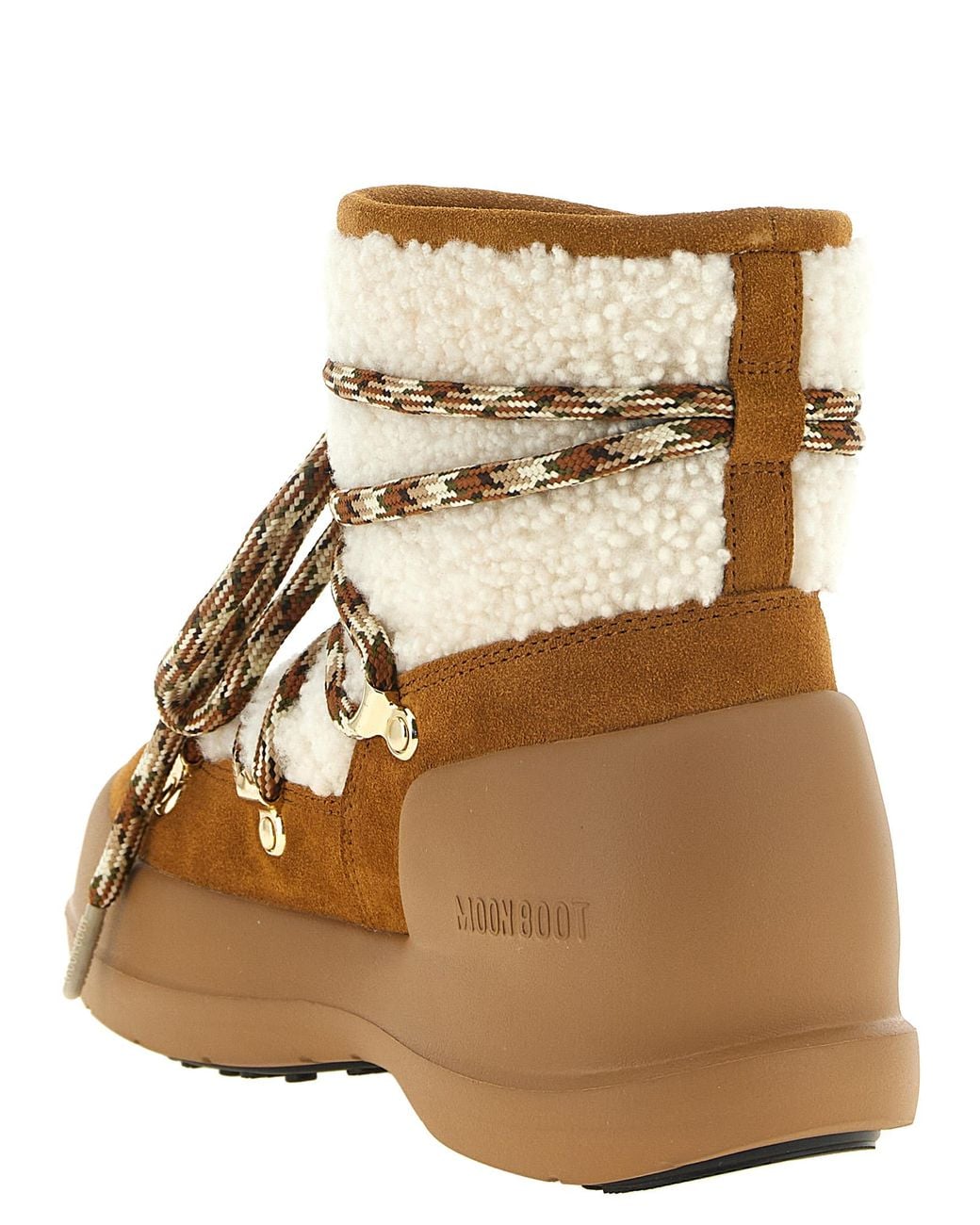 Moon Boot Brown 'Mezzaluna' Ankle Boots