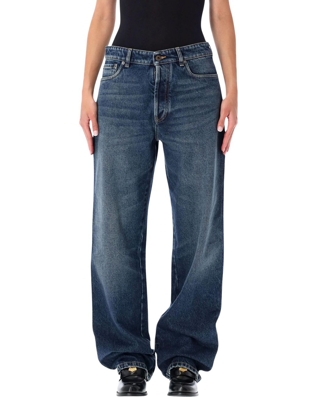Miu Miu Blue Five-Pocket Denim Jeans