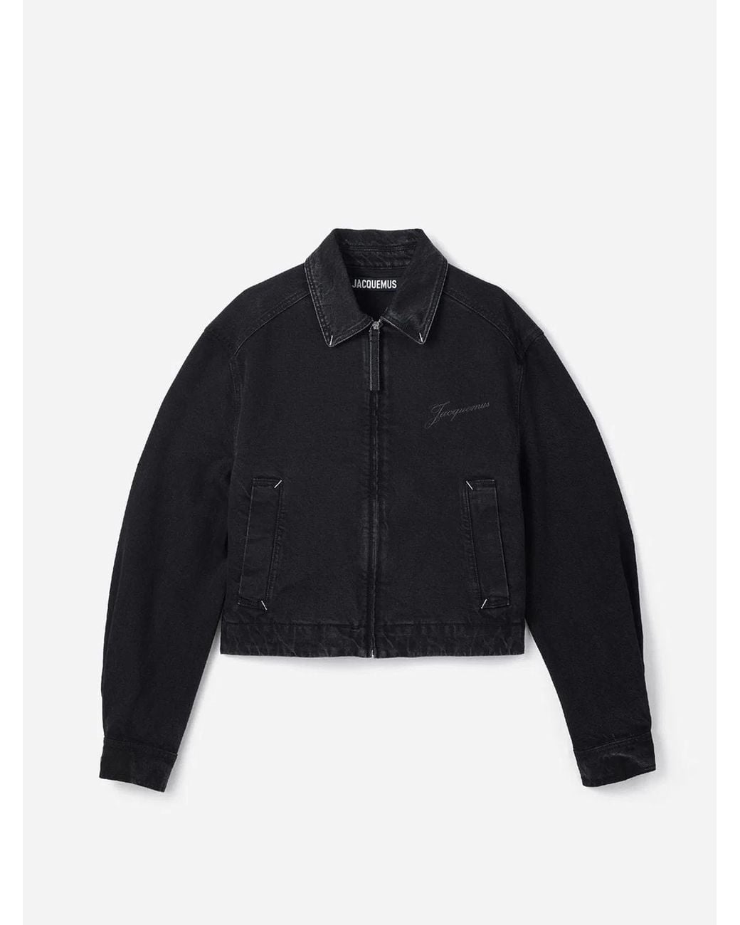 Jacquemus Blue Textured Canvas Jacket For for men