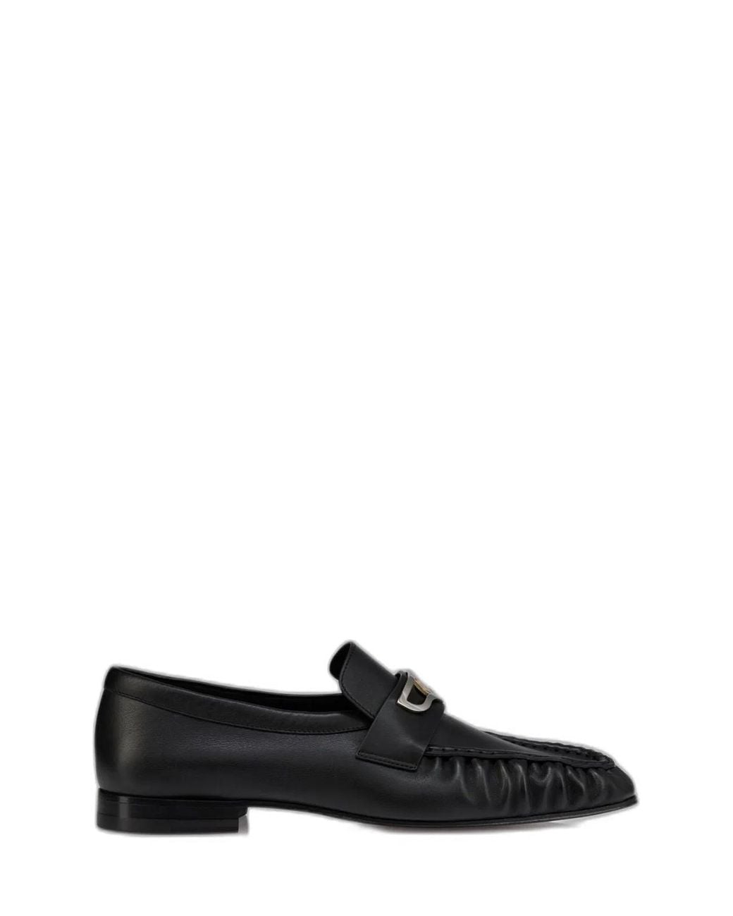 Christian Louboutin Black Leather Loafers for men