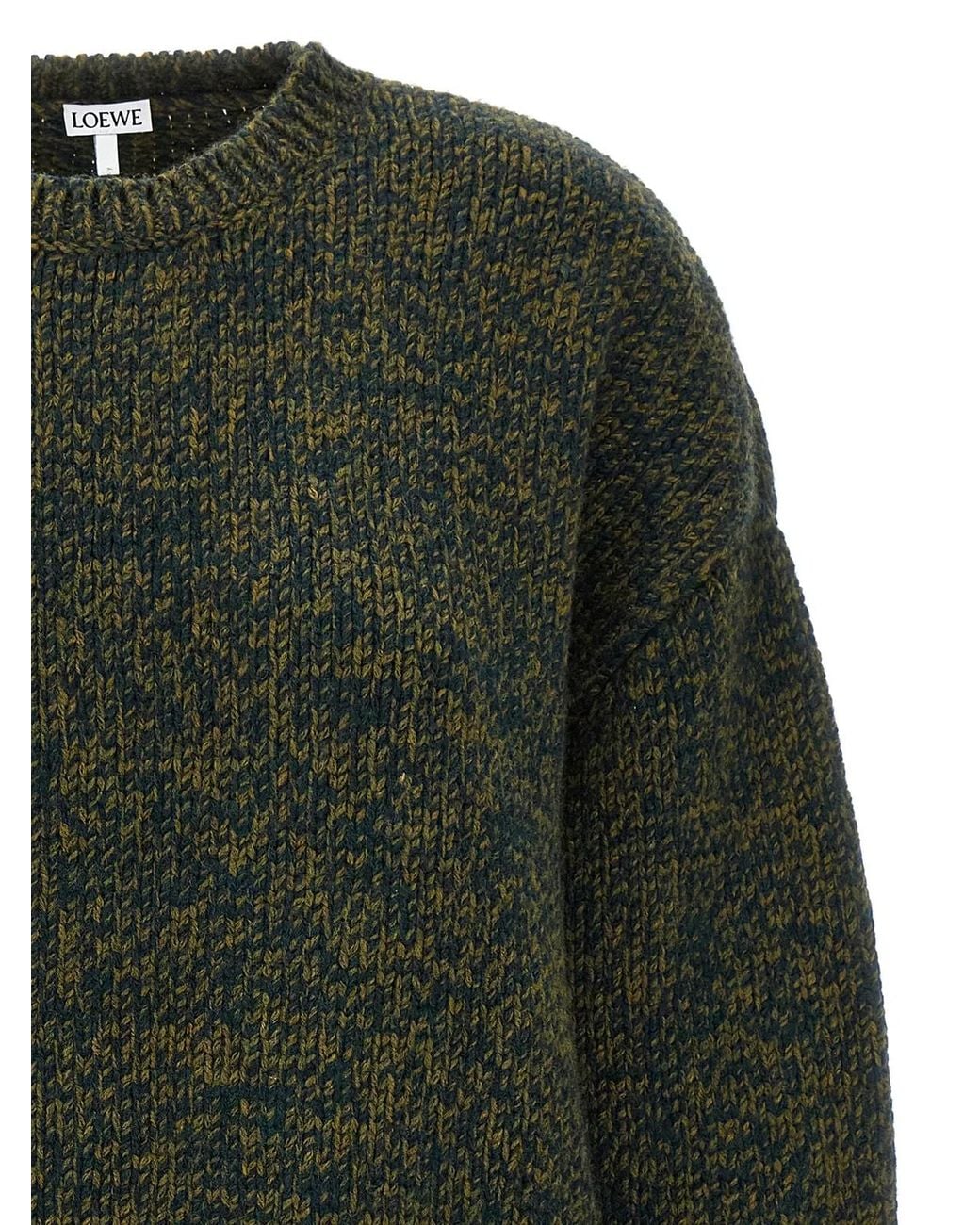 Loewe Gray Double Neck Sweater