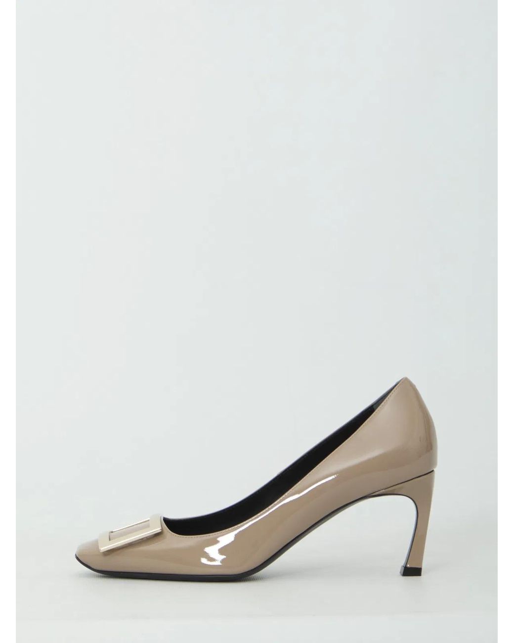 Roger Vivier White Belle Vivier Trompette Pumps