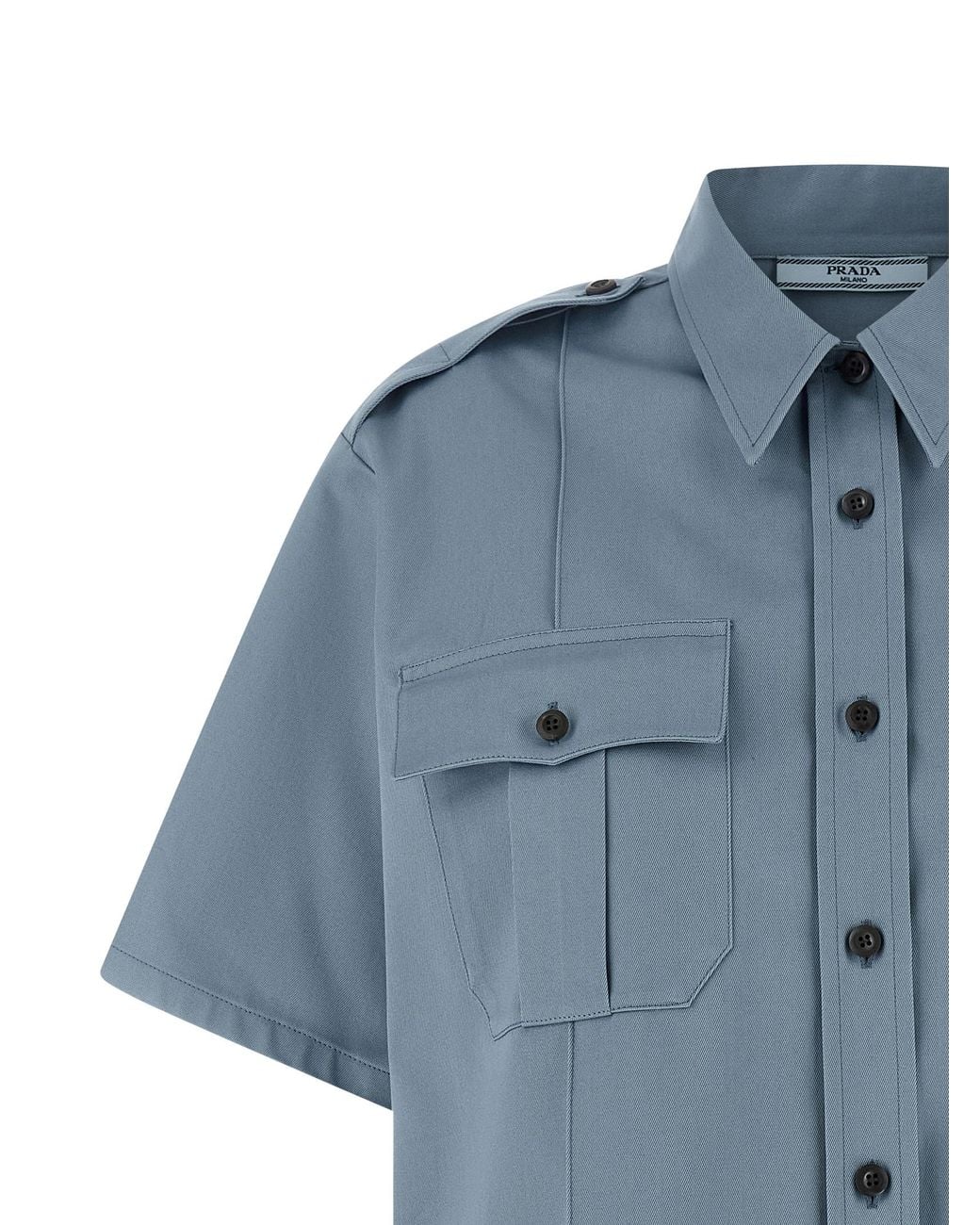 Prada Blue Chinoshirt