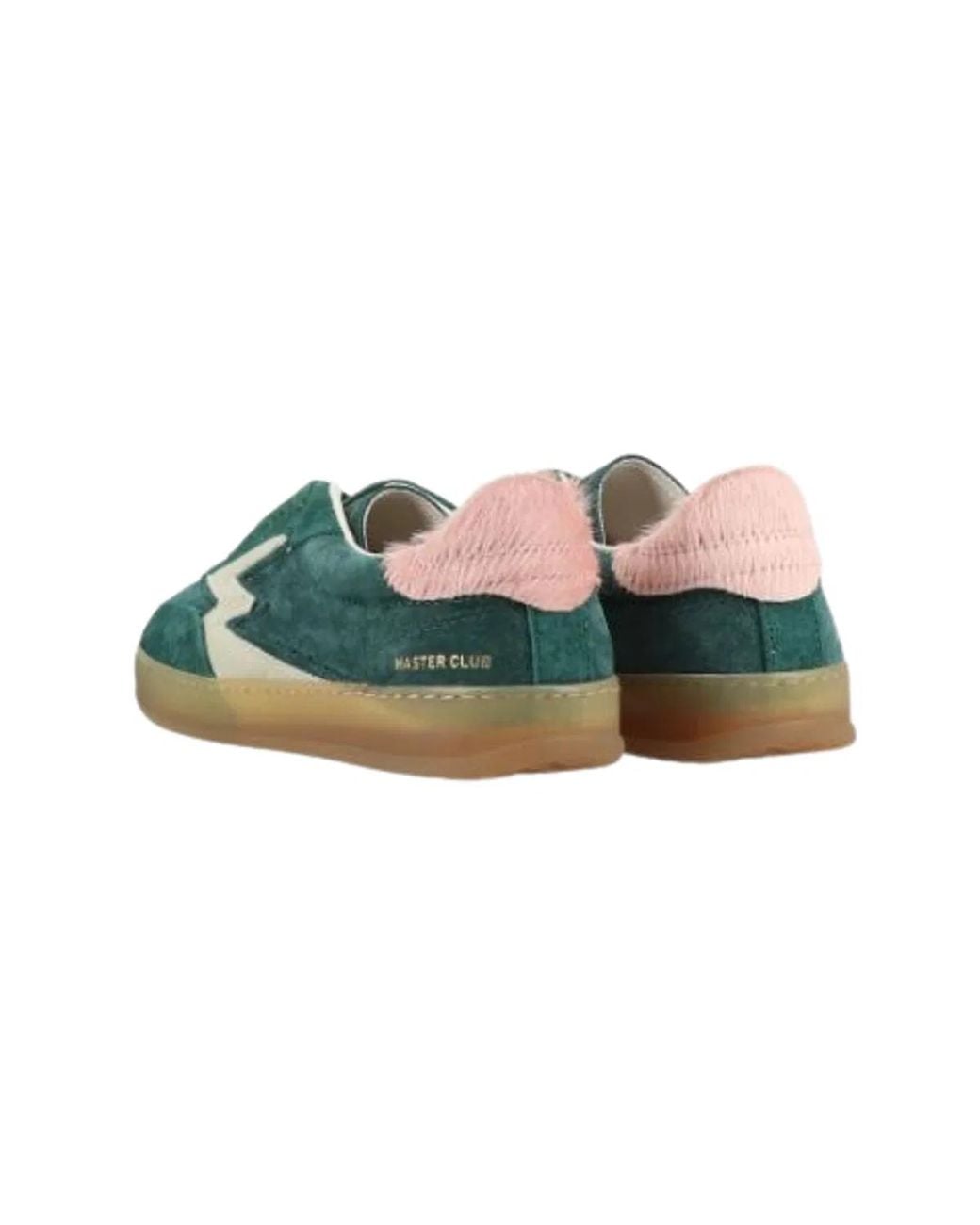 Moa Concept Green Suede Lace-Up Sneakers