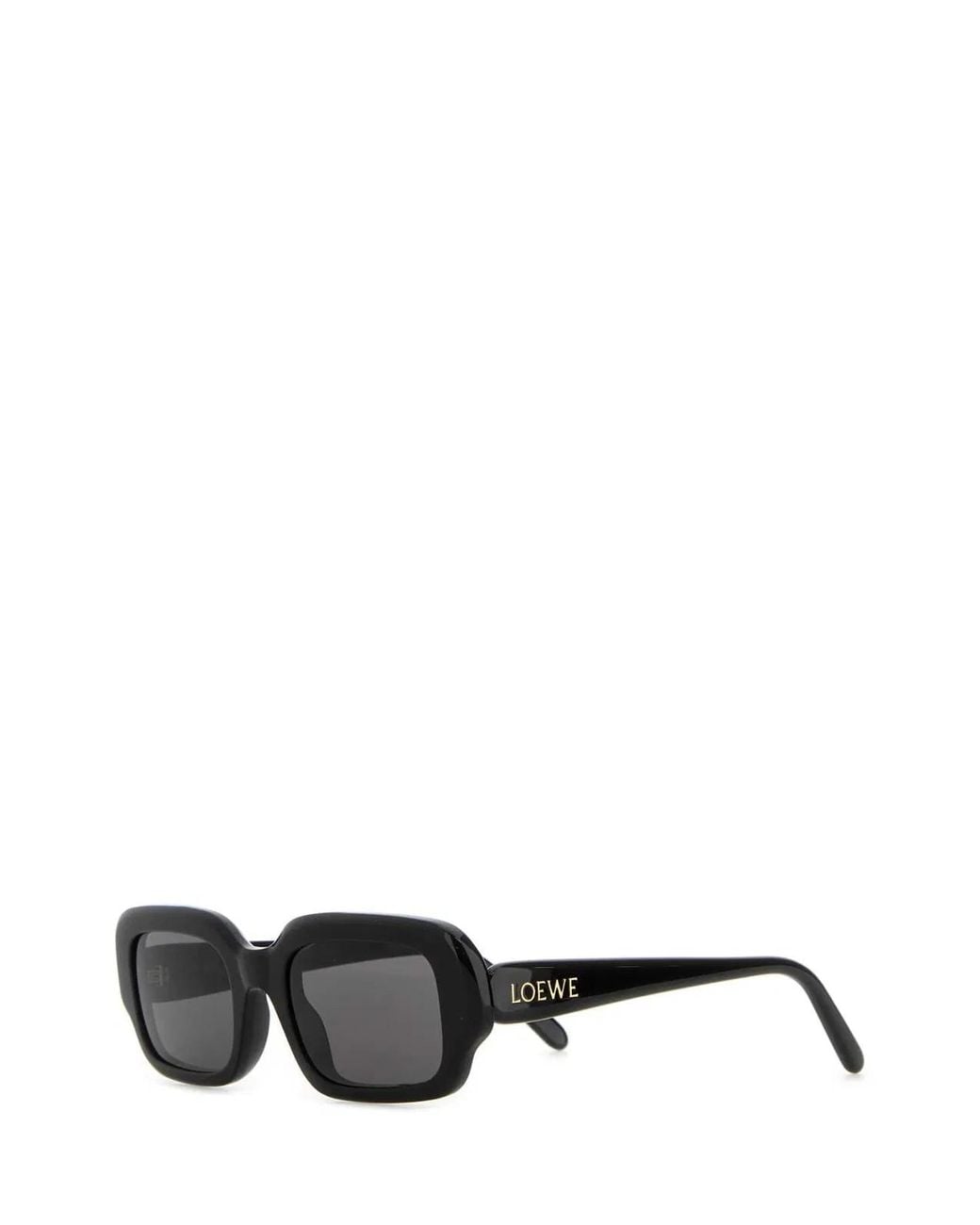 Loewe Black Rectangular Slim Sunglasses