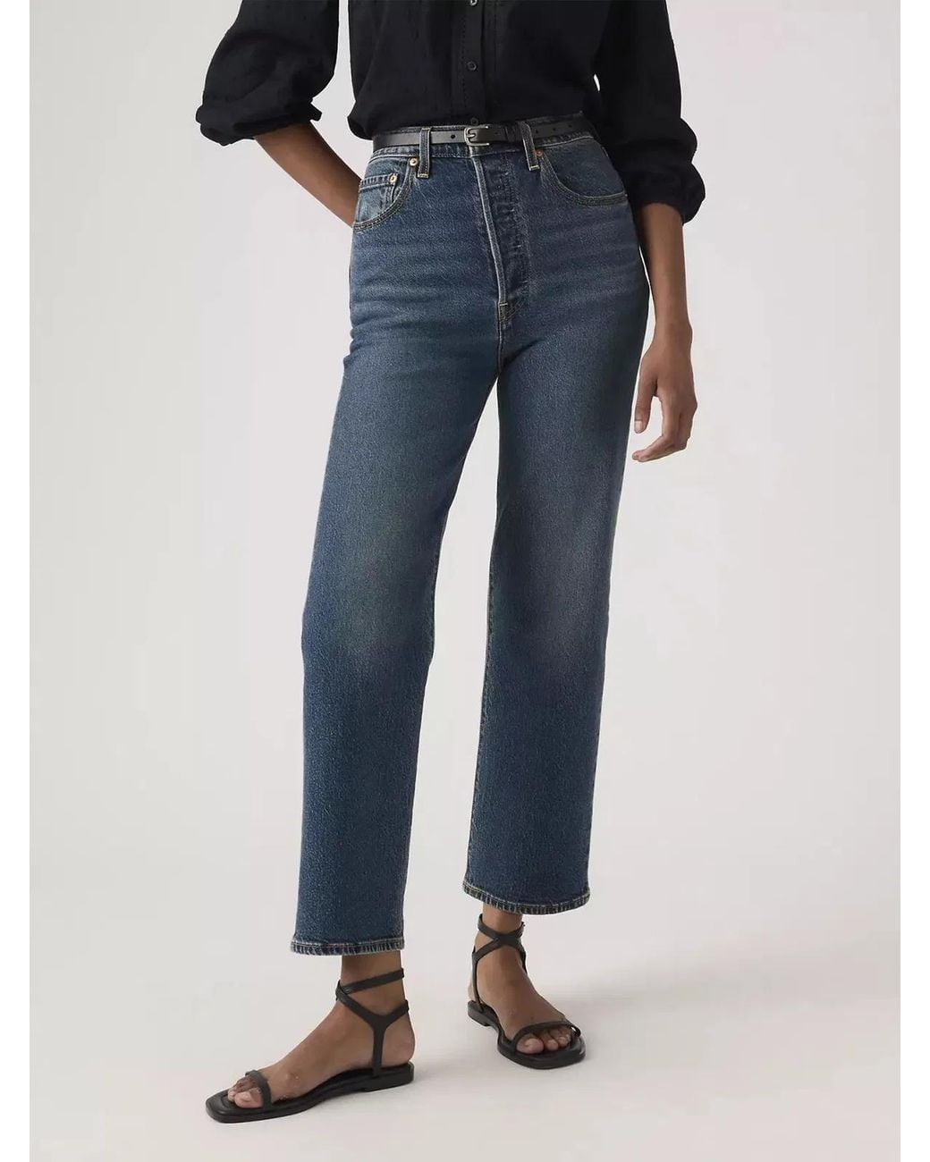 Levi's Blue Ribcage Straight Ankle