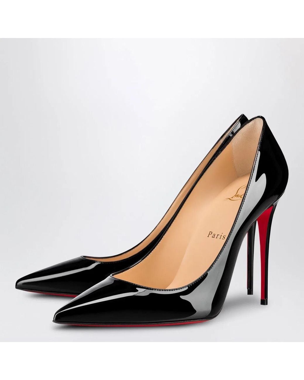 Christian Louboutin Black Patent Leather Décollette