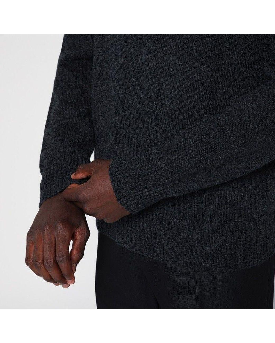 Drumohr Gray Crewneck Sweater for men