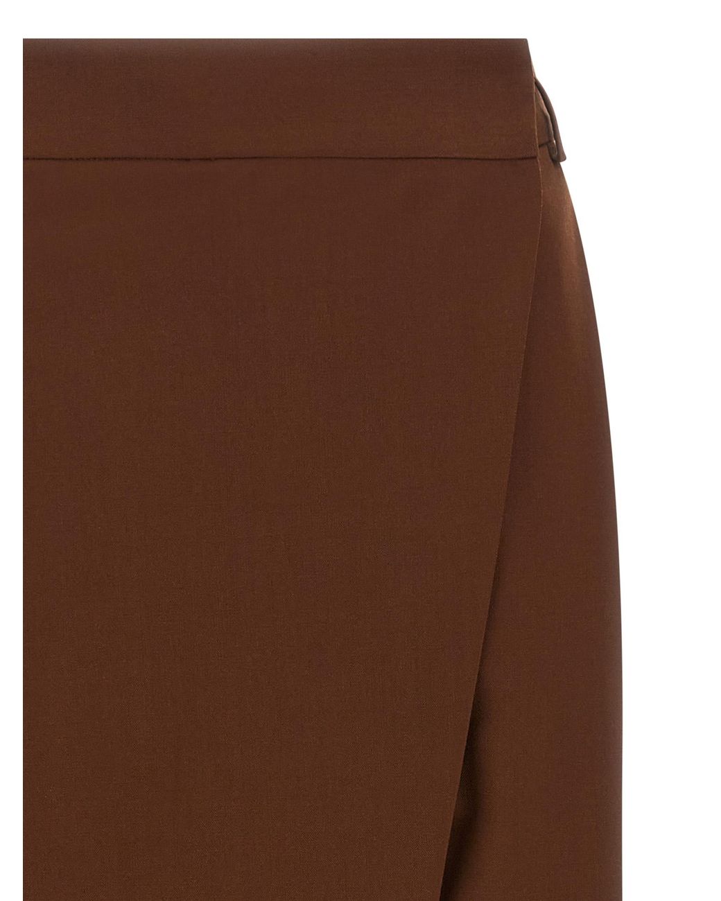 Alberto Biani Brown Asymmetrical Panel Pants