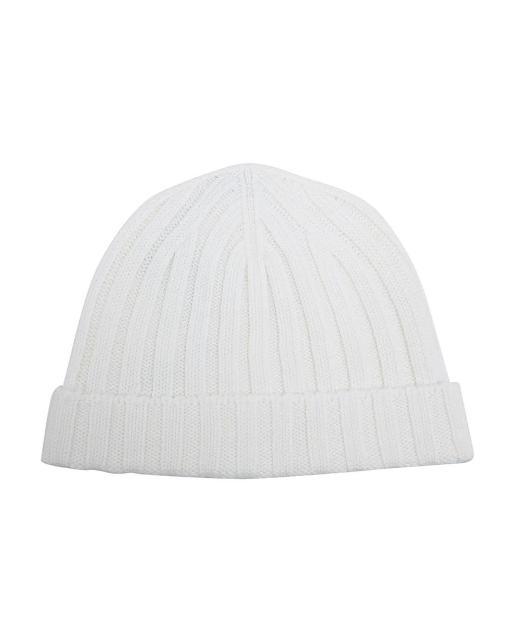 FILIPPO DE LAURENTIIS White Merinos Extrafine Hat for men