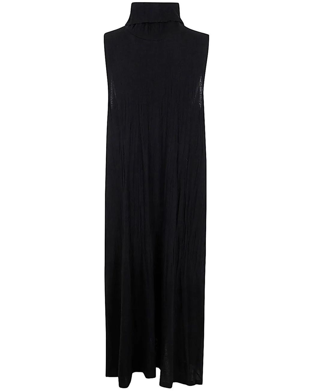 Y's Yohji Yamamoto Black O Hn Sleeveless Dress