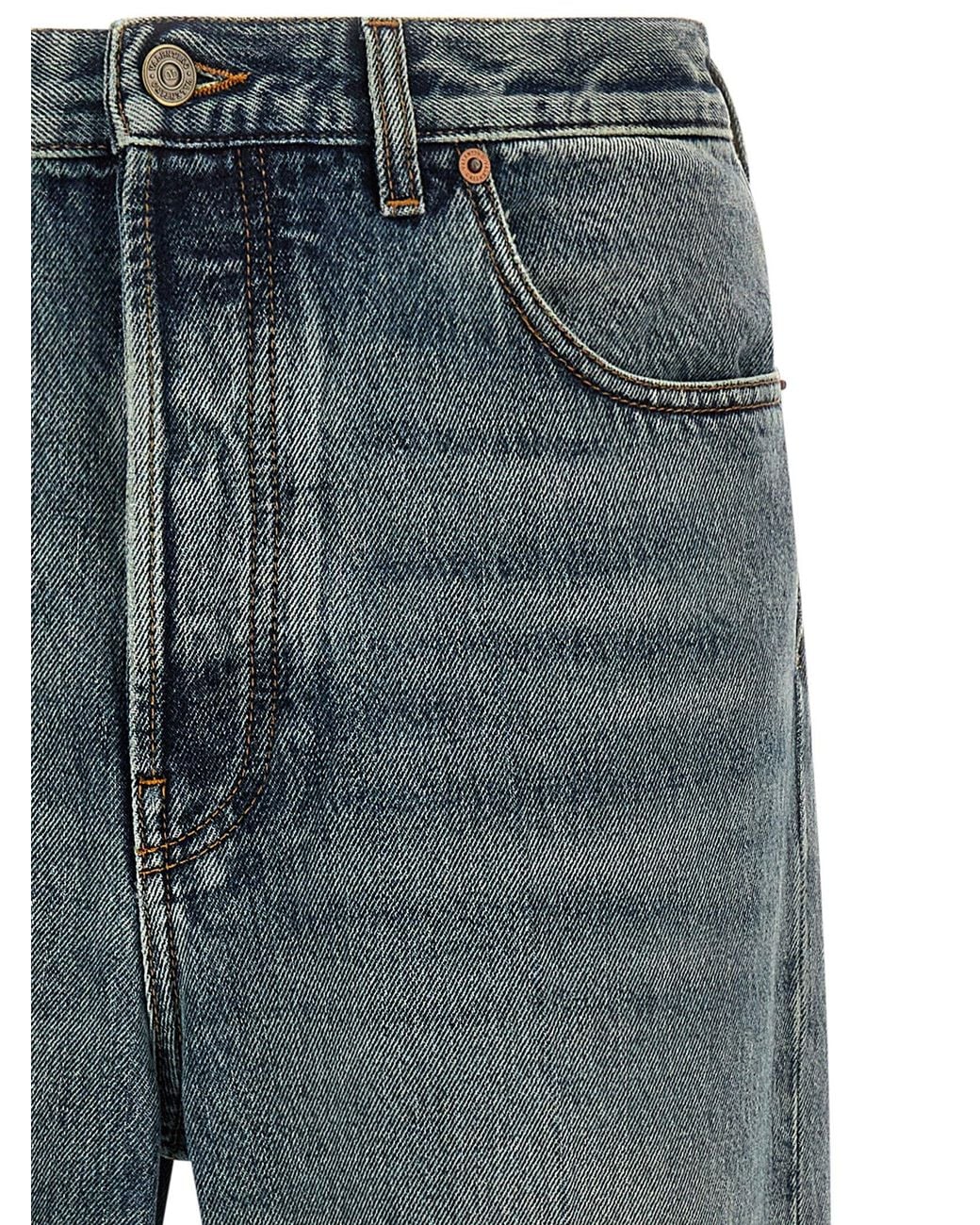 Valentino Garavani Blue Five-Pocket Jeans for men