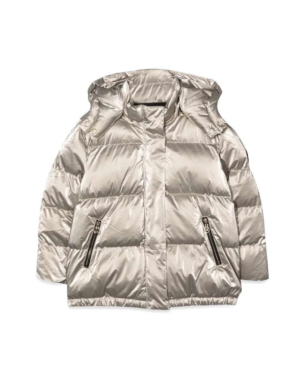 Michael Kors Natural Down Jacket With Hood