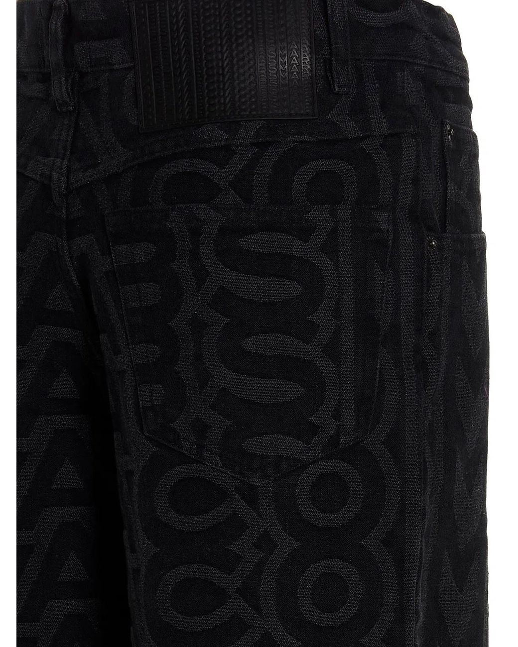 Marc Jacobs Black 'Monogram' Jeans