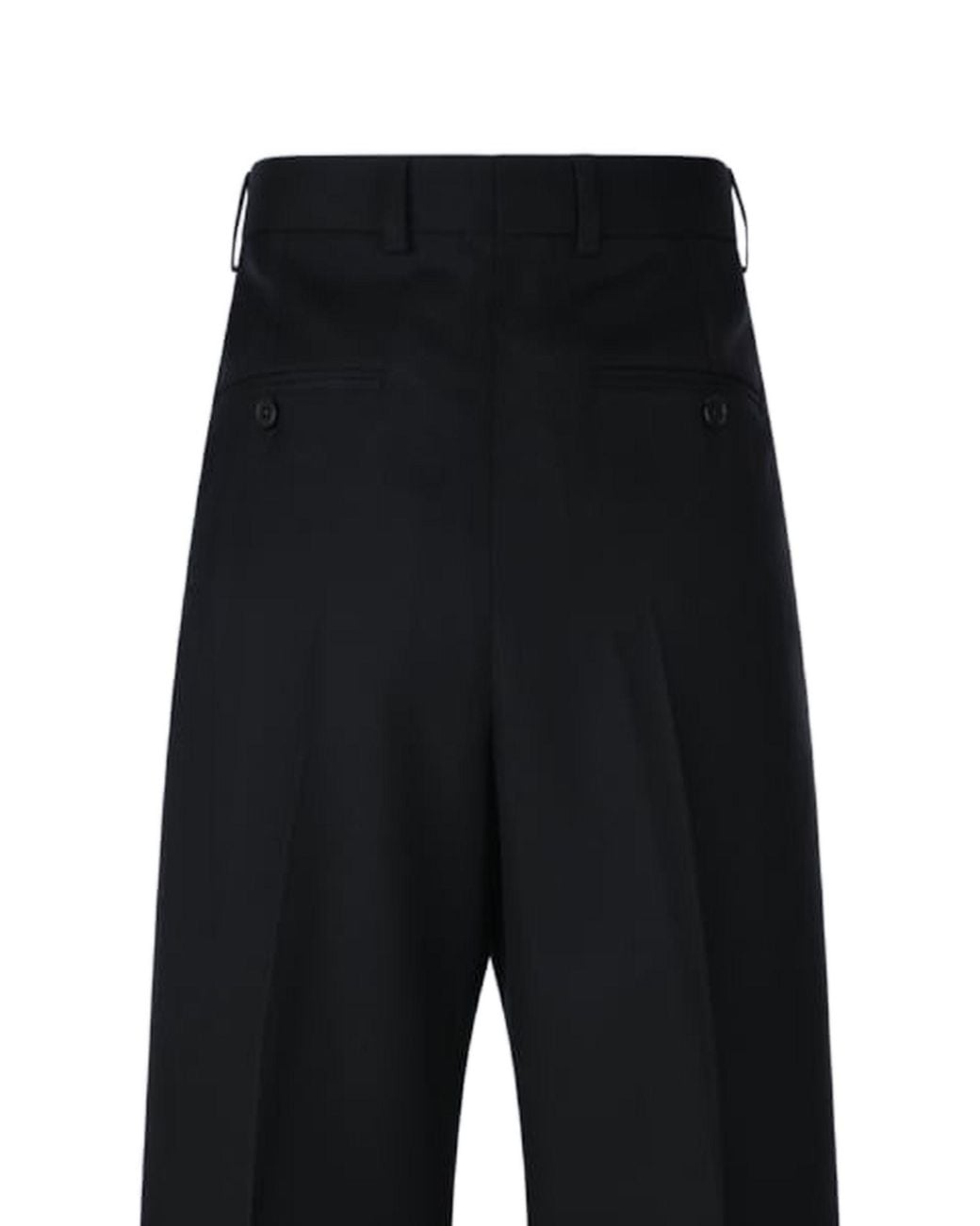 Céline Black Mercer Gabardine-Wool Trousers
