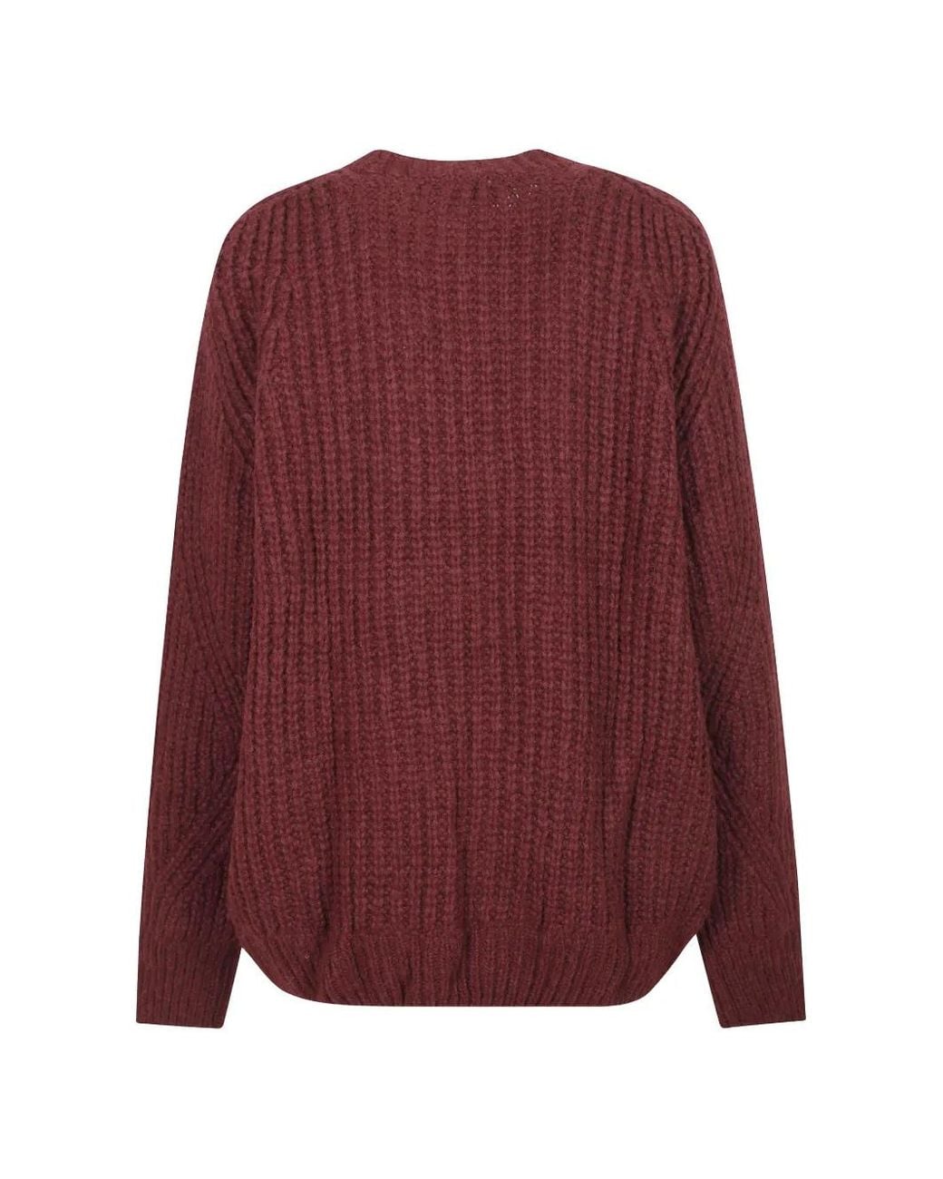 ROTATE BIRGER CHRISTENSEN Purple Knitted Logo Sweater