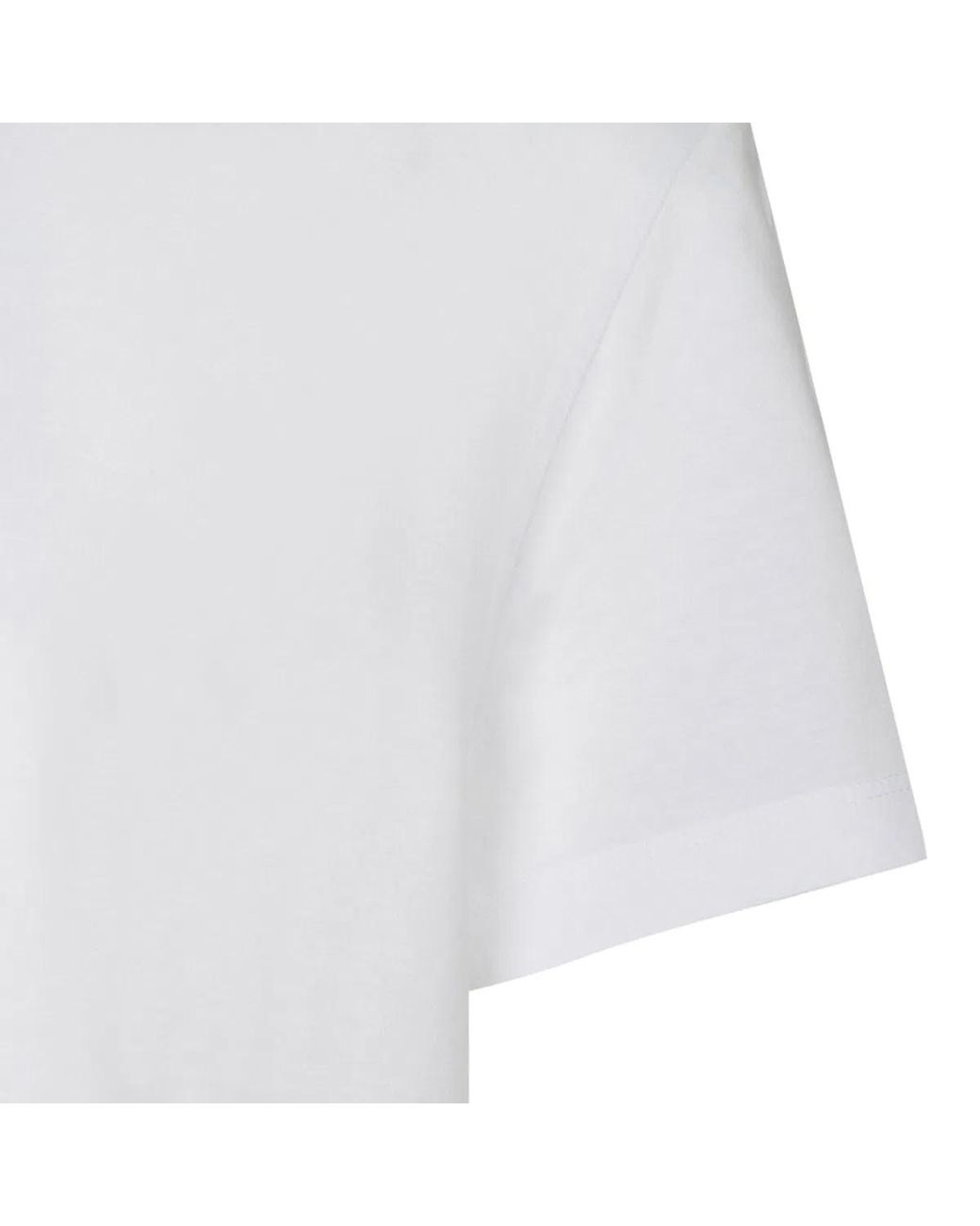 Maison Margiela White Tshirt Con Logo Distorto for men