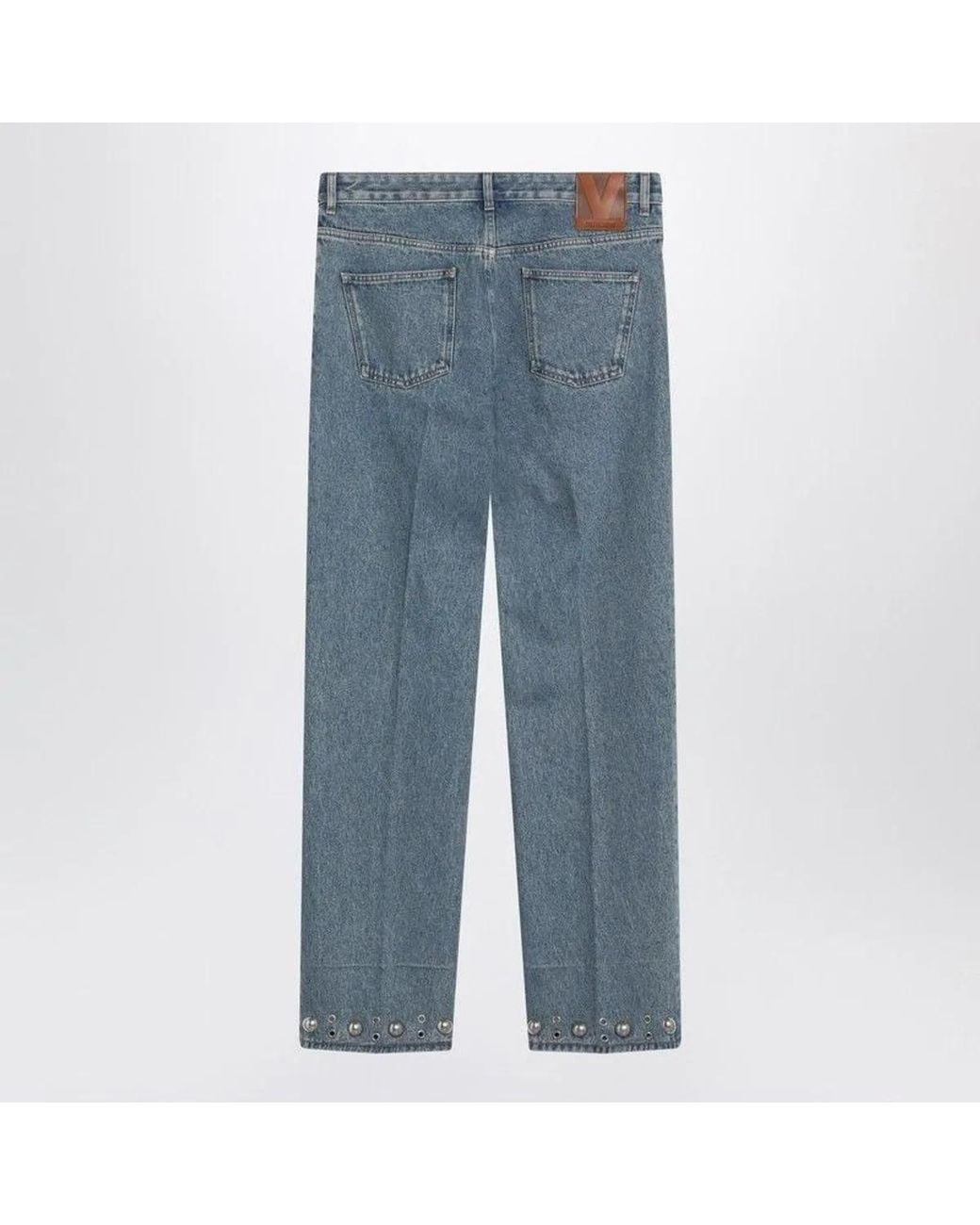 Valentino Blue Medium Jeans With Cabochons for men