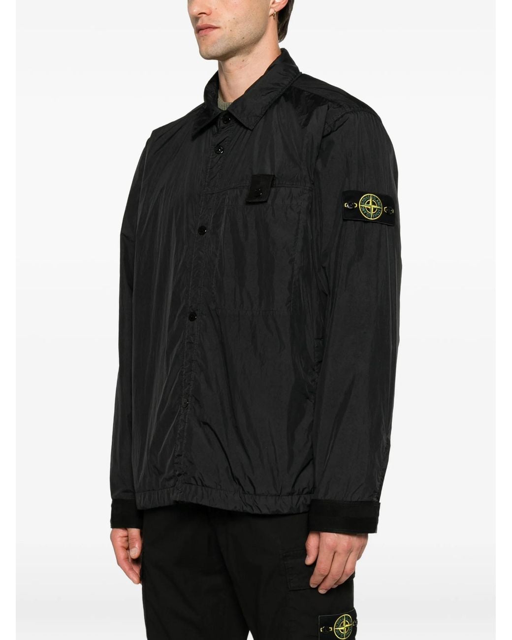 Stone Island Black Polyamide Jacket for men