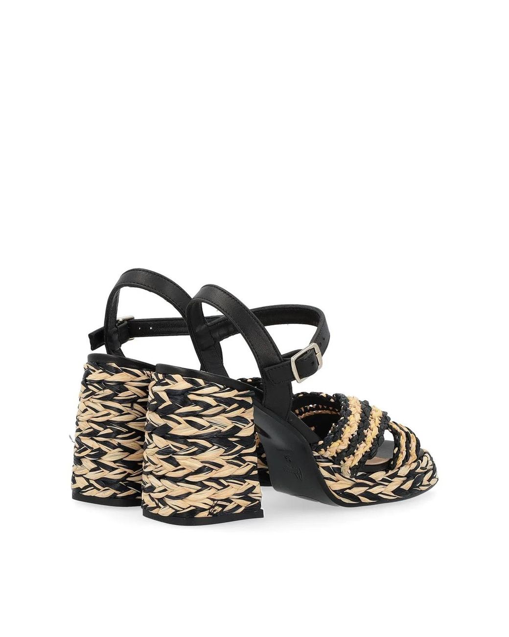 Castaner White Valeria Rafia Woven Sandals