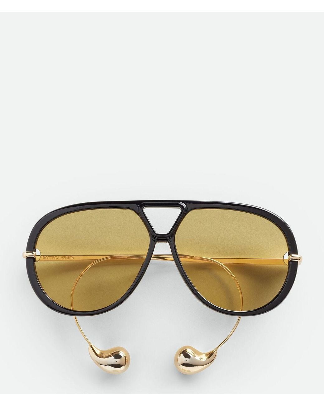 Bottega Veneta Black Occhiale Da Sole Aviator Drop