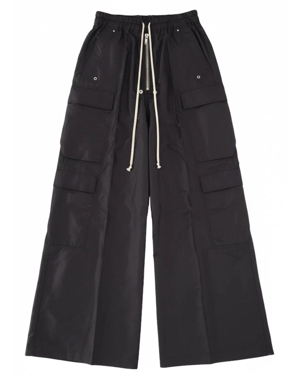 Rick Owens Blue Silk Trousers for men