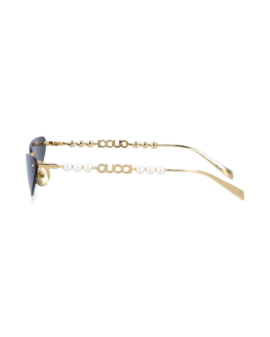 Gucci Gray Cat-Eye Frame Sunglasses