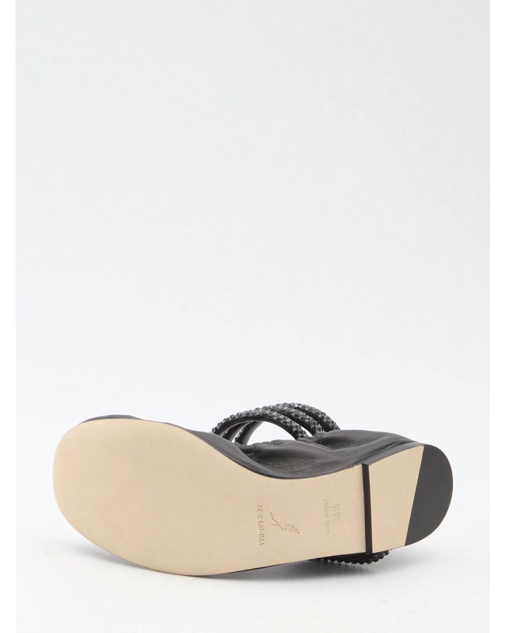 Rene Caovilla Black Cleo Ballerinas