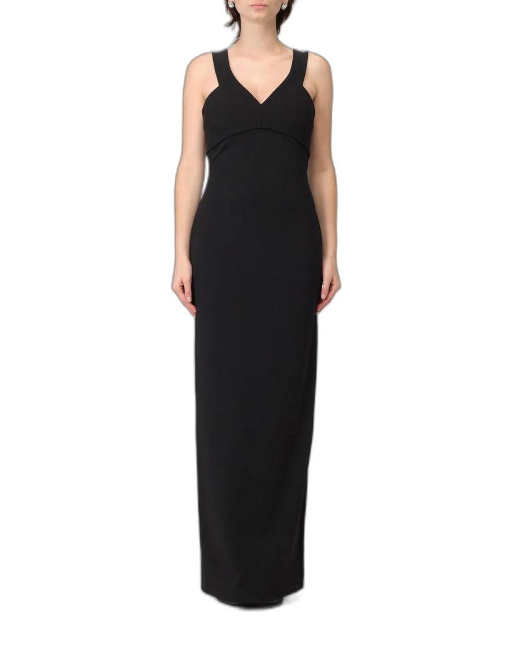 Solace London Black Nalani Maxi Dress