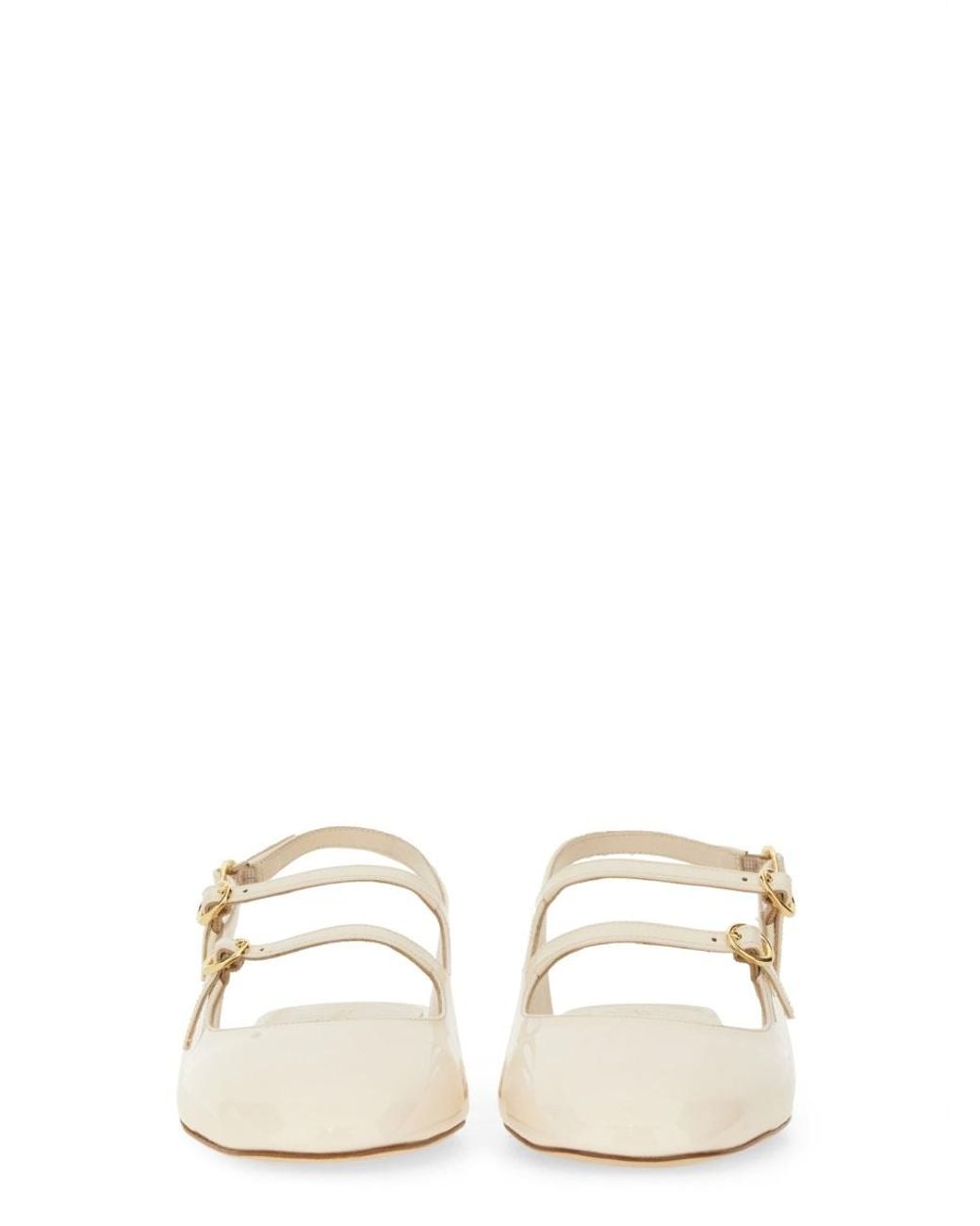 Stuart Weitzman White Benni Mj Slingback