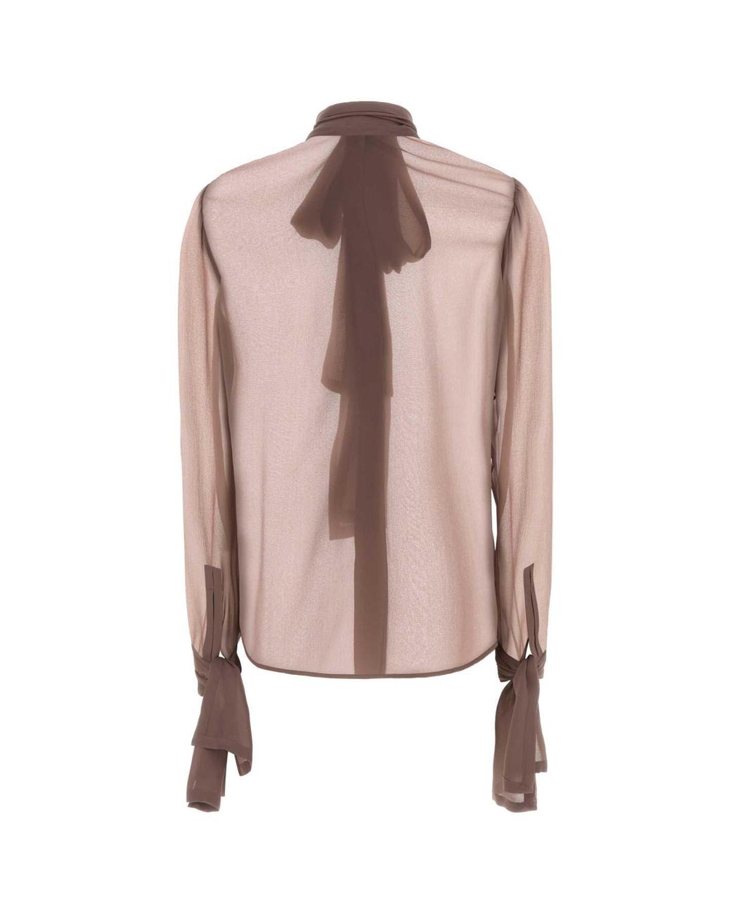 Saint Laurent Pink Transparent Shirt