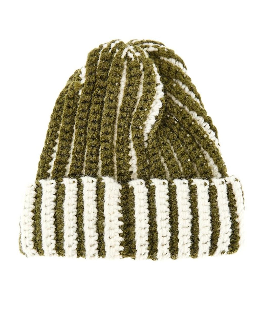 Obey Green Scout Chunky Beanie for men
