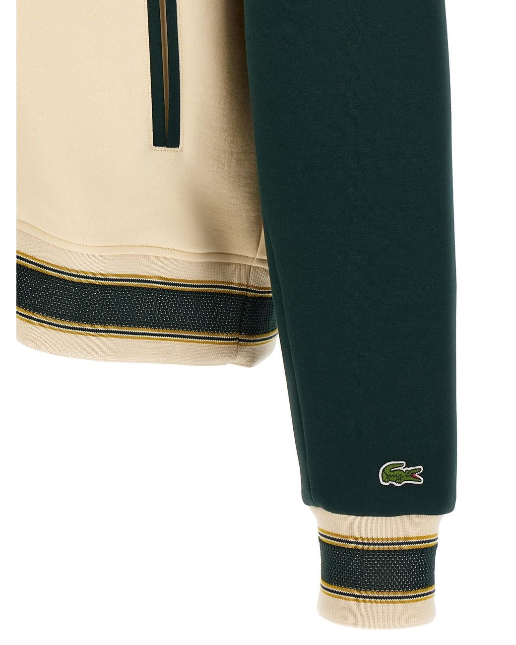 Lacoste Natural 'Varsity Badge' Jacket for men