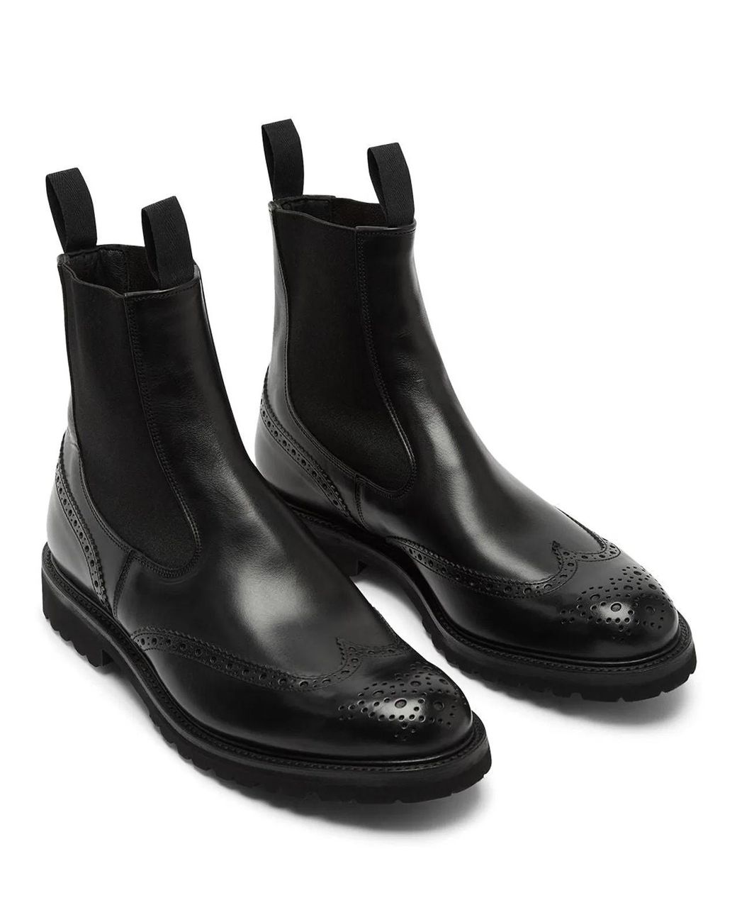 Tricker's Black Stivaletto Chelsea Boots for men
