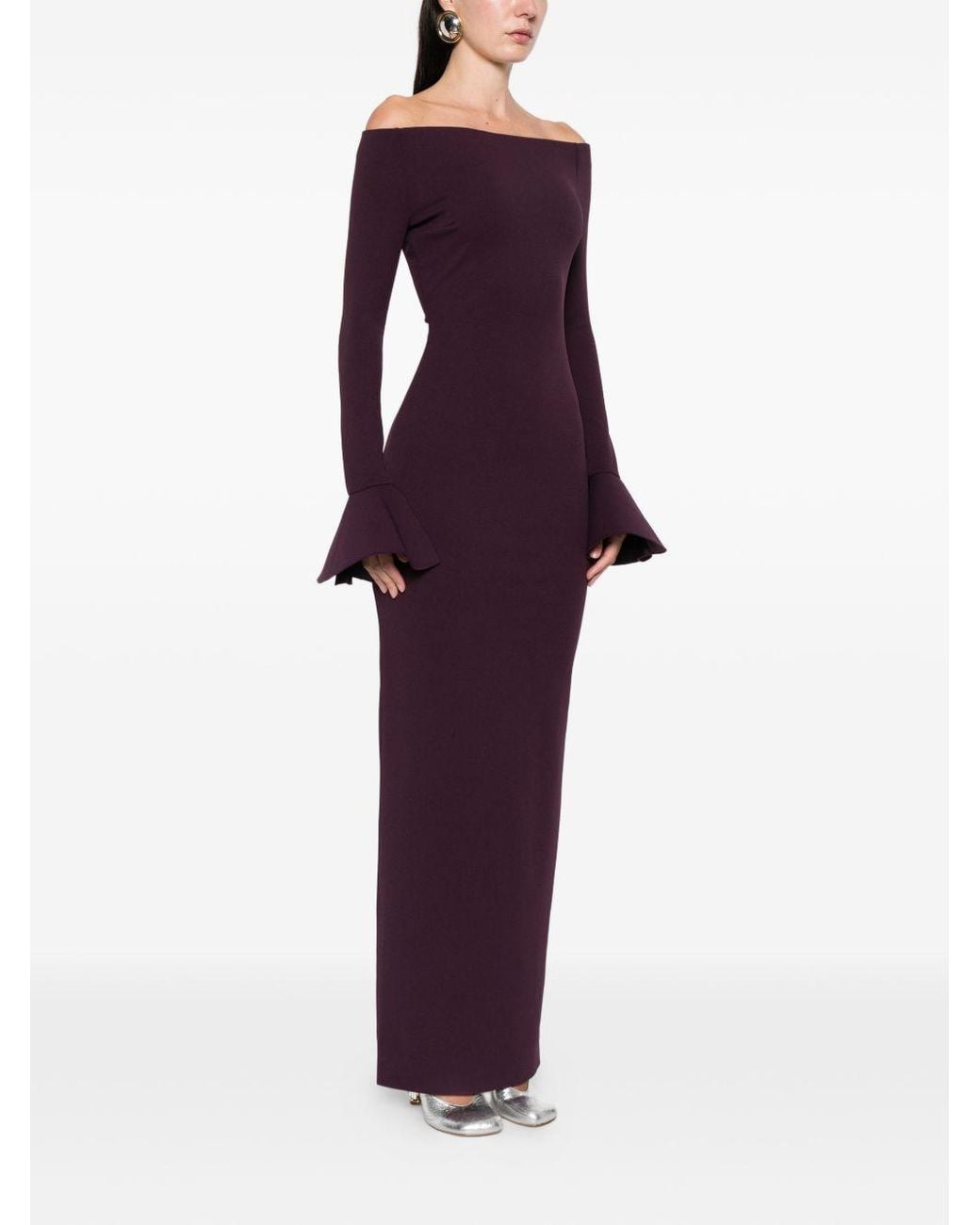 Solace London Purple Abito Donna Rosso