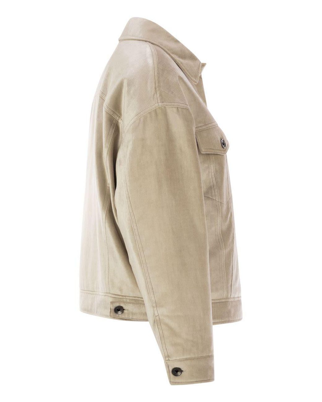 Brunello Cucinelli Natural Padded Shirt