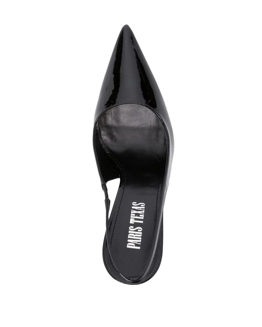 Paris Texas Black Lidia Slingback Pumps