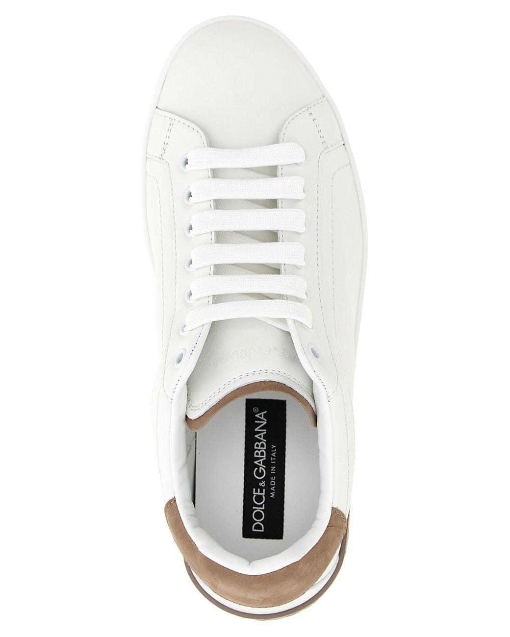 Dolce & Gabbana White Dolce & Gabbana 'Portofino' Sneakers for men