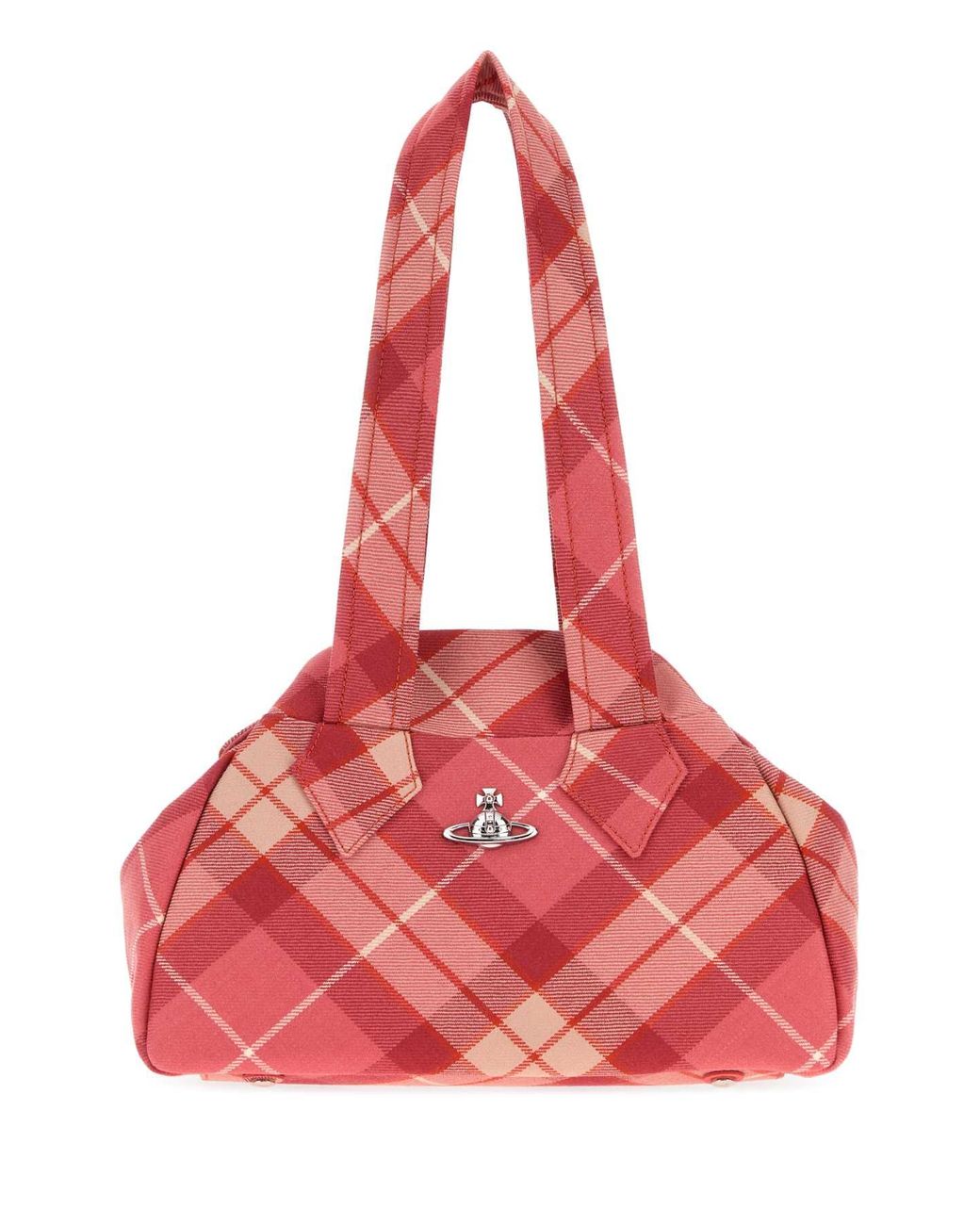 Vivienne Westwood Embroidered Fabric Medium Archive Shoulder Bag